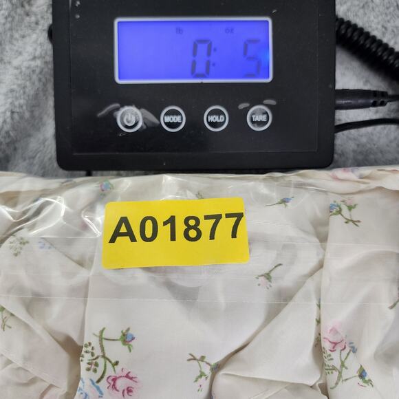 Vintage Homemade Skirt Womens S Cream Pink Blue Floral Tiered A-Line Knee Length - Picture 8 of 8